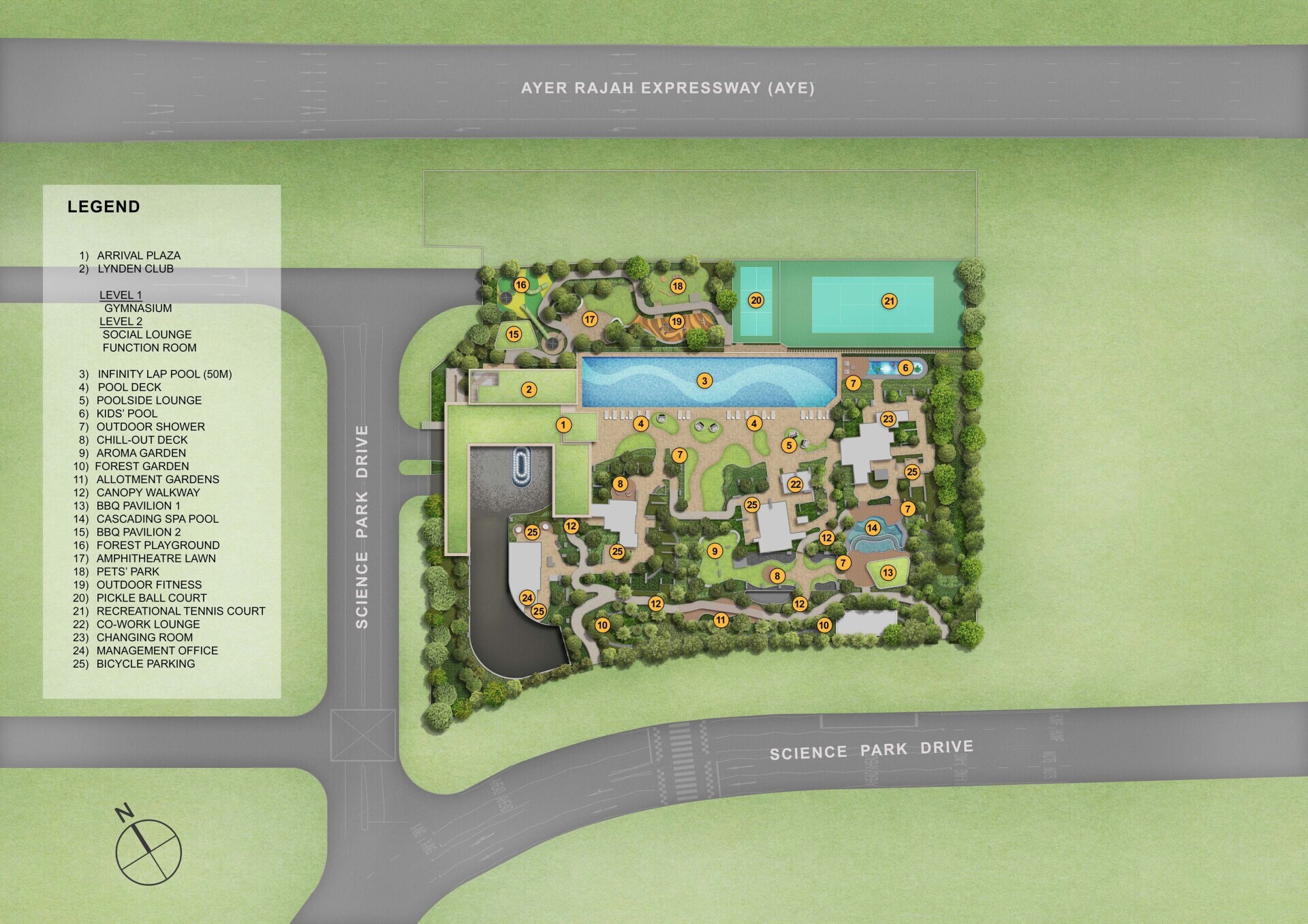 Lyndenwoods siteplan